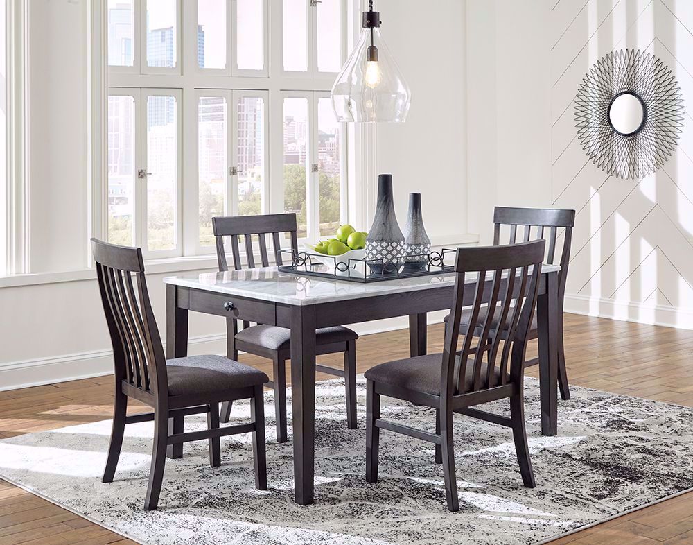 Luvoni Rectangular Table with 4 Chairs
