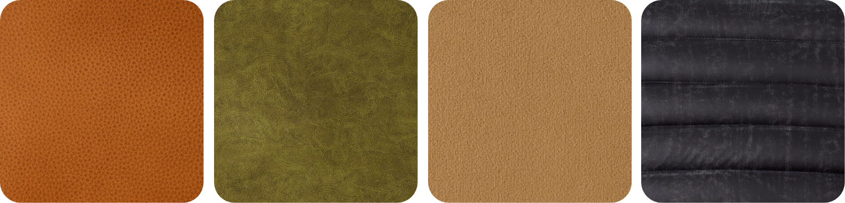 various swatches of earth toned fabrics
